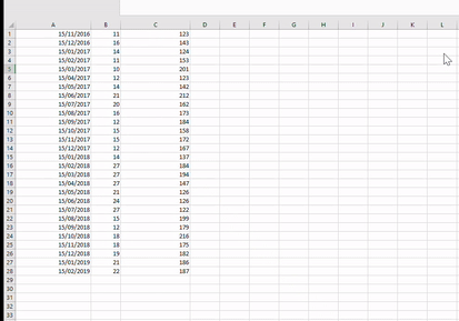 Copying data from Excel