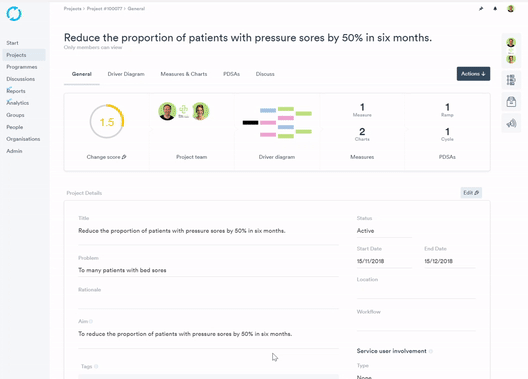 Creating a project report